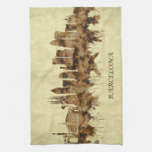 Barcelona Spanien Stadt Geschirrtuch (Vertikal)