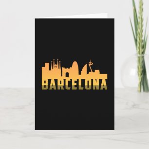 Barcelona Spanien Stadt Skyline Stadtscape Funny G Karte