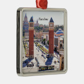 Barcelona, Spanien, Stadtbild Ornament Aus Metall (Rechts)