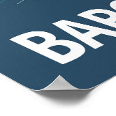 Barcelona Spanien Stadtplan Kunst, Blauen Printwer Poster (Ecke)