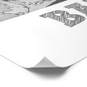 Barcelona - Spanien - Stadtplan Poster (Ecke)