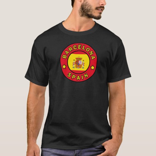 Barcelona Spanien T-Shirt (Vorderseite)
