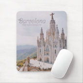 Barcelona Spanien Tempel Expiatori del Sagrat Cor Mousepad (Mit Mouse)