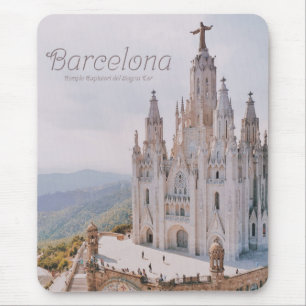 Barcelona Spanien Tempel Expiatori del Sagrat Cor Mousepad