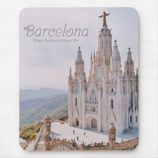 Barcelona Spanien Tempel Expiatori del Sagrat Cor Mousepad (Vorne)