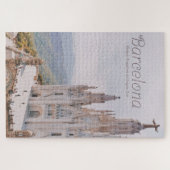 Barcelona Spanien Tempel Expiatori del Sagrat Cor Puzzle (Horizontal)