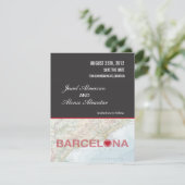 Barcelona Spanien Terminankündigung Save The Date (Stehend Vorderseite)