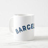 Barcelona, Spanien Vintag Arch Kaffeetasse (Vorderseite Links)
