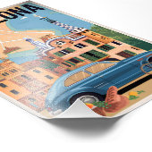 Barcelona Spanien Vintag Fotodruck (Ecke)