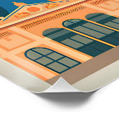 Barcelona Spanien Vintag Poster (Ecke)