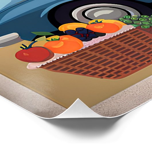 Barcelona Spanien Vintag Poster (Ecke)