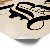 Barcelona Spanien Vintag Poster (Ecke)