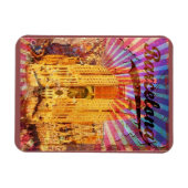 Barcelona, Spanien, Vintage Poster Magnet (Horizontal)