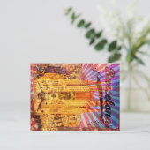 Barcelona, Spanien, Vintage Poster Postkarte (Stehend Vorderseite)