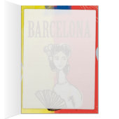 Barcelona Spanien Vintage Reiseplakat (Innen (Rechts))