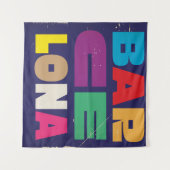 Barcelona Spanien Wandteppich (Vorderseite (Horizontal))