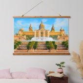 Barcelona Spanien Wandteppich Mit Holzrahmen (Schlafzimmer)