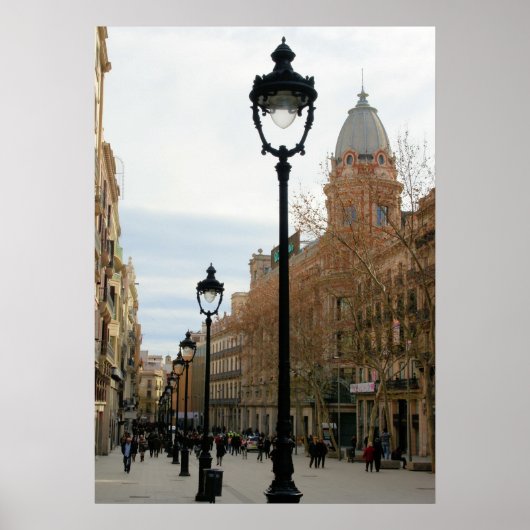 Barcelona Spaziergang - Portal del Angel Poster (Vorne)