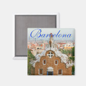 Barcelona Square Magnet (Vorderseite/Rückseite)