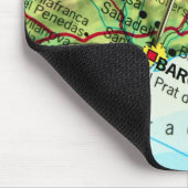 Barcelona-Stadt-Button-Karte Mousepad (Ecke)