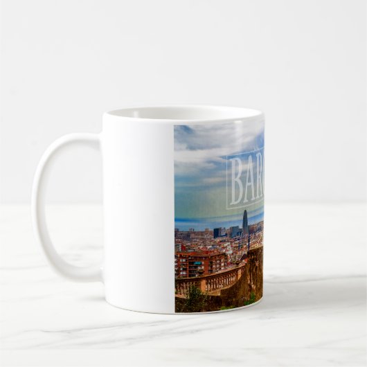 Barcelona-Stadt Kaffeetasse (Links)