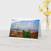 Barcelona-Stadt Karte (Gelbe Blume)