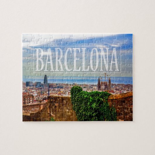 Barcelona-Stadt Puzzle (Horizontal)