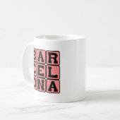 Barcelona, Stadt Spanien Kaffeetasse (Vorderseite Links)