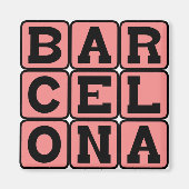 Barcelona, Stadt Spanien Magnet (Vorne)