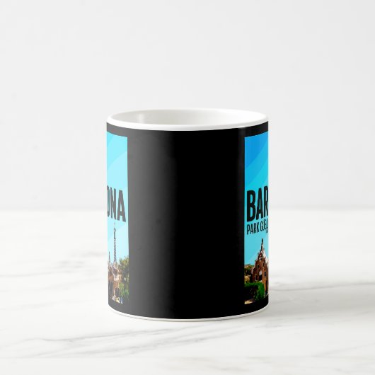 Barcelona Stadt Spanien Park Guell Barca Kaffeetasse (Mittel)