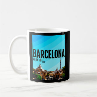 Barcelona Stadt Spanien Park Guell Barca Kaffeetasse