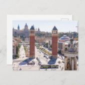 Barcelona Stadt Spanien Postkarte (Vorne/Hinten)