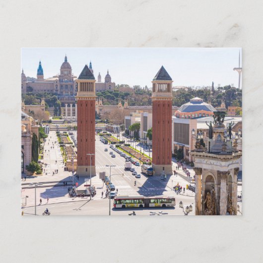 Barcelona Stadt Spanien Postkarte (Vorderseite)