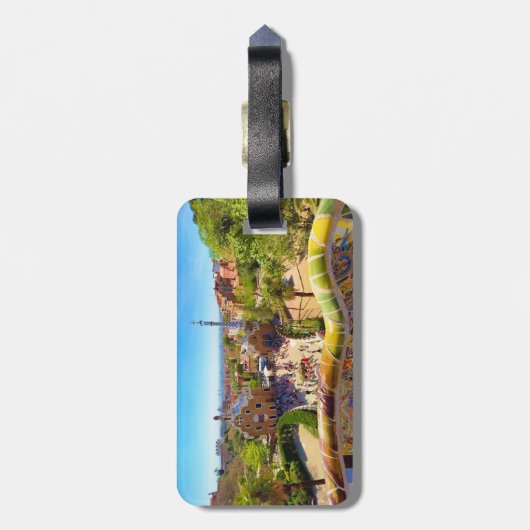 Barcelona Stadtbesichtigung Gepäckanhänger (Rückseite vertikal)