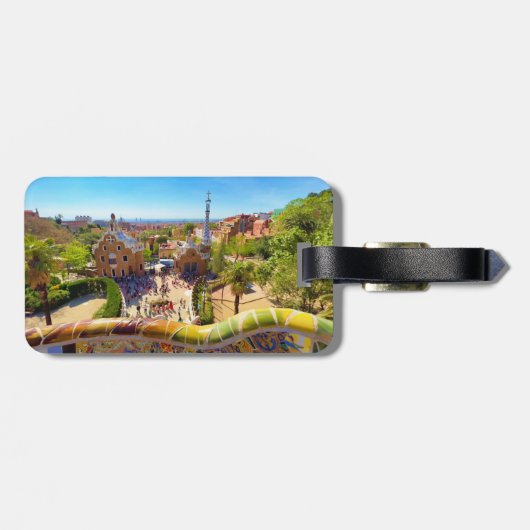 Barcelona Stadtbesichtigung Gepäckanhänger (Rückseite horizontal)