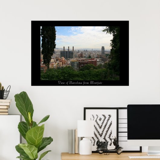 Barcelona Stadtbesichtigung Poster (Heimbüro)