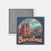 🧲 Barcelona-Städtereise-Erinnerung Spanien 🌴 Magnet (Vorderseite/Rückseite)