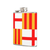 Barcelona-Stadtflagge Spanien Flachmann (Links)