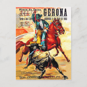 Barcelona Stierkampf, Spanien, Corrida, Vintage Postkarte