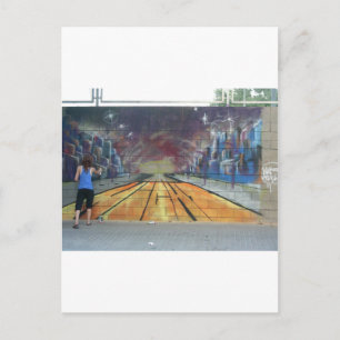 Barcelona Street Art Postkarte