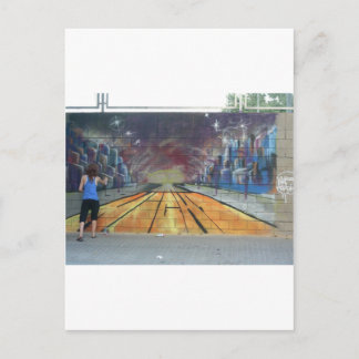 Barcelona Street Art Postkarte