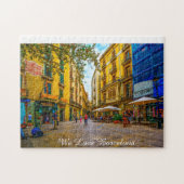 Barcelona Street Scene. Jigsaw Puzzle (Horizontal)
