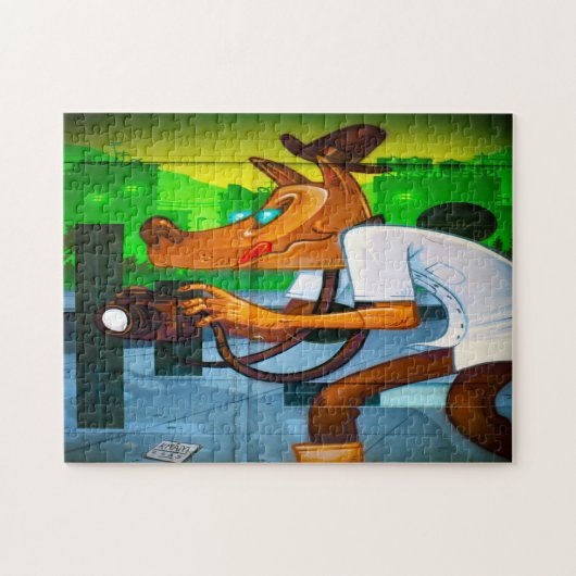 Barcelona Street Scene. Puzzle (Horizontal)