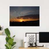 Barcelona Sunset Poster (Heimbüro)