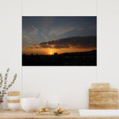 Barcelona Sunset Poster (Küche)