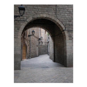 Barcelona Torbogen — Vertikaler Durchgang Poster