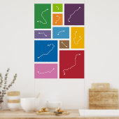 Barcelona - Transitpaletten Poster (Küche)