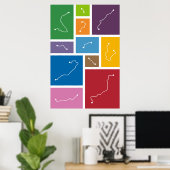 Barcelona - Transitpaletten Poster (Heimbüro)