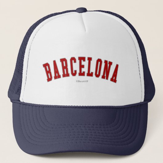 Barcelona Truckerkappe (Vorderseite)