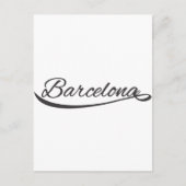 barcelona typografisch postkarte (Vorderseite)